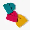Gorro de Punto con Hueco para Cola de Caballo para Mujer Invierno Estilo K Moda Tendencia Otoño e Invierno Gorro Pullover Parte Superior Abierta Gorro de Lana Protección para Orejas