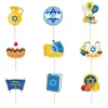 Decorações de Topper para Bolo de Festa de Hanukkah da Amazon Decorações de Topper para Bolo de Ano Novo Judaico Inserts