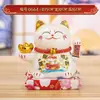 Adorno de 7 pulgadas que atrae la fortuna y se mueve automáticamente, Decoración para el hogar, Regalo de escritorio, Negocio próspero, La riqueza viene de todas partes, Gato de la suerte