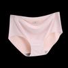 Ropa interior de seda helada para mujer, sin costuras, de una pieza, transpirable, de cintura media, sexy, 810
