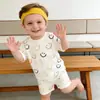 Conjunto de Bebé Holgado de Verano con Pantalones Cortos de Tela de Seda de Hielo para Niños y Niñas Pijamas y Ropa de Casa Fresca
