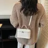 Bolso de Moda Estilo Coreano 2025 Nuevo Simple Moderno Alto Valor Elegante Bolso Cuadrado Pequeño Textura Bolso Cruzado Casual