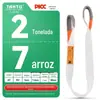 Cinta de içamento Padrão Nacional Industrial Plana 5 Toneladas 6 Espessada Fivela Dupla Guindaste Guindaste de Torre Pano de Viagem Sling