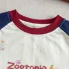 Camiseta de Manga Corta de Dibujos Animados para Niños Zootopia 2026 Verano Nuevo Estilo Niños y Niñas Algodón Puro Holgada