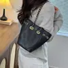 Bolso bandolera tipo cubo para mujer 2026 con cadena, diseño de otoño, bolso de hombro pequeño nuevo con patrón de diamantes, estilo de nicho