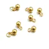 Ouro Real Aço Inoxidável Aço Titânio Forma de Coração Pequena Estrela de Cinco Pontas Pingente Resistente à Cor Acessórios para Joias DIY Conector Cauda