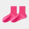 Meias Antibacterianas com Íons de Prata para Mulheres, Angulo Reto, Outono e Inverno, Absorventes de Suor, Respiráveis, Meia-Calça Média para Mulheres, Resistentes a Odores, Indústria de Meias de Zhuji