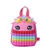Novo unicórnio rato pioneiro mochila crianças bolha música descompressão grande capacidade silicone bolsa escolar atacado