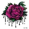 Adesivos de Tatuagem para Costas da Mão Mandala com Padrões Retrô, Adesivos de Tatuagem Florais Exóticos da Moda