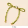 Botón de Cheongsam Tejido a Mano con Estilo Chino Tradicional, Enrollado de Hilo Dorado y Nudo de Lazo, Accesorio Decorativo para Hanfu Chino y Traje Tang