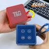 Nuevo altavoz Bluetooth TG687 explosivo transfronterizo con tarjeta TWS, caja de radio FM portátil para exteriores con graves, pequeño estéreo
