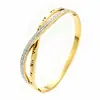Selección transfronteriza de pulseras de acero inoxidable con diamantes, patrón romano de cruz anudada, joyería versátil de nicho para mujer