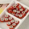 Pulseira de Contas Cartoon Divertido com Cravação de Diamantes para Pandora com Furo Grande Contas Espaçadoras Colar DIY Feito à Mão Materiais de Acessórios com Furo Grande