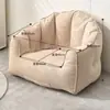 Puf perezoso tatami doble, adecuado para tumbarse y dormir, popular en círculos en línea, para dormitorio, balcón, dormitorio estudiantil, casa de alquiler, sofá pequeño