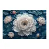 Alfombra Absorbente para Baño con Forma de Flor Tridimensional, Alfombra Suave de Tierra de Diatomeas de Secado Rápido, Alfombra para Cocina y Baño, Felpudo Antideslizante