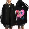 Cazadores de Demonios de Amazon Sudadera con Capucha Estampada de Cazadores de Demonios Cardigan Chaqueta Holgado de Moda