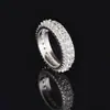 Anillo de Zirconia, Banda Lisa, Sensación de Alta Gama, Diseño Exquisito para Mujeres, Joyería de Yiwu, Diseño de Nicho, Venta al por Mayor Transfronteriza R4572