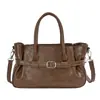 Yue Zi 2026 Outono Inicial Nova Moda Versátil Casual Simples Bolsa de Ombro Único Grande Capacidade para o Trabalho Bolsa Transversal Retrô
