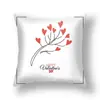 Almofada Decorativa Moderna Simples para Casa Branca Elegante Almofada Decorativa para Sofá e Mesa de Cabeceira Almofada Estampada para Cintura Capa de Almofada