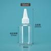 Frasco Spot 60ml 50ml com Ponta Transparente Plástico PET Poliéster Frasco Dosador Tinta Pigmento Frasco squeeze
