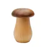 Molinillo de Pimienta Creativo con Forma de Hongo Portapalillos Doméstico Tapa de Nogal Base de Haya Botella de Condimento Caja de Palillos