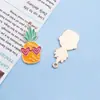 Mistura 10 Desenhos Animados Gotejamento de Óleo Planta Cacto Cenoura Abacaxi Grande Pingente de Liga Joias Criativas Acessórios com Contas
