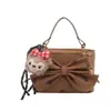 Bolso Cruzado Retro de Lunares y Corazón para Niña Bolso de Hombro Moda Niñas Bolso de Cadena Nuevo Bolso Cubo Pequeño para Niñas