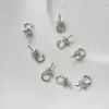 Pingente de Contas Olho de Ovelha Aberto Banhado a Cobre Preservador de Cor com Ouro Real Acessórios para Joias Artesanais DIY Anel Redondo Semi-Acabado