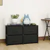 Armário Organizador de Armazenamento de Duas Fileiras Transfronteiriço Não Tecido Multicamadas Armário Mais Vendido Armário de Quarto Gaveta Tipo Armário de Armazenamento de Brinquedos