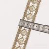 4,8 cm pequeno diamante malha bordado acessórios de vestuário fios dourados Hanfu cheongsam laço atacado fábrica spot