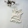Estilo Coreano Ins Verano Niña Encaje Manga Corta Pantalones Cortos Conjunto de Dos Piezas con Bufanda de Solapa Traje Elegante Verano Nuevo Estilo