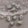 Color Sencillo Moda de Gama Alta Forma Especial Agujero Pasante Gotas de Agua Perla de Imitación de Agua de Mar Accesorios para Collares de Cuentas DIY