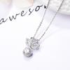 S925 jóias de prata esterlina moda feminina elegante cheio de diamante cisne micro embutido pingente colar aniversário dia dos namorados entrega de presente