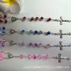 Collar de Rosario con Cuentas Rojas Crackeladas de 8 mm 62036869