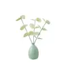 Folha de Eucalipto Pe Pequeno Galho Único Flor Artificial Fabricante Decoração de Casa Rosa Parede Flor Falsa Ins Buquê de Casamento
