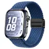 Aplicável para pulseira do relógio Huawei fit5 pro Pulseira de Relógio de Nylon Trançado com Fivela Magnética de Metal Huawei fit5/4/3