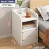 Pequena Mesa de Cabeceira, Rack de Armazenamento Moderno Simples, Armário Lateral para Casa de Aluguel, Armário Estreito para Espaços Pequenos