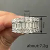 Anillo Redondo de Zirconia de Doble Capa con Arreglo Geométrico Huajie, Joyería de Lujo Ligero para Compromiso y Boda, Nuevo Anillo de Diamante de Xiaohongshu