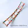 Juguete para Loro Jaula para Pájaros Puente Suave Teleférico Puente Colgante Hamster Escalera de Madera Juguete Escalador de Madera con Cuentas de Colores Columpio