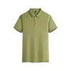 Camisa Polo Manga Corta con Cuello de Perlas Finas 180g Cuello Acanalado Unisex Ropa de Trabajo Ropa de Trabajo de Verano Logo Impreso
