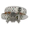 Hebilla de Cinturón de Calavera con Diamantes Estilo Punk Europeo y Americano Hip-Hop Decorativa de Pedrería Tendencia Venta Directa Dropshipping