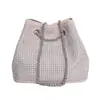 Bolsa Pequena da Moda Tendência Feminina 2026 Primavera Nova Estilo Coreano Bolsa Transversal com Strass Bolsa de Balde com Corrente de Celebridade da Internet
