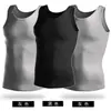 Chaleco de Algodón Puro para Hombre Estilo Nuevo con Canalé Fino Elástico en Negro y Blanco, Adecuado para Jóvenes Adultos, Deportes, Espalda de Nadador, Hombro Estrecho, Venta al por Mayor