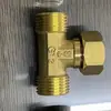 201 acero inoxidable electrochapado tee de unión suelta 4 puntos tee de rosca exterior móvil tee móvil exterior exterior e interior venta al por mayor