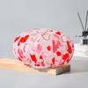 Gorro de ducha de una sola capa con borde sellado y estampado para mujer, Cubrecabeza impermeable para bañarse, Gorro anti-humo de cocina, Venta al por menor, Estampados aleatorios