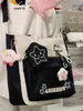 Bolso de Mano con Cremallera de Nailon para Campus Nuevo para Clases de Tutoría, Alto Valor Estético, Gran Capacidad, Bolso Cruzado de Hombro Portátil para Estudiantes