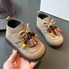 Botas para Bebé 2025 Otoño Nuevos Zapatos para Niño Botines Cortos para Niña Moda Correa Borla Velcro Botas para Niños