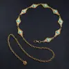 Cadena de Cintura Elegante de Metal con Girasol para Mujer de Comercio Exterior, Accesorio de Cintura Ajustable para Vestido, Cinturón de Cadena Multicapa de Gama Alta
