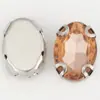 Diamante de Garra Acrílica Oval Blanco k Garra Única Diamante Cosido a Mano DIY Ropa Zuecos de Boda Materiales para Joyería Accesorios Venta al por Mayor