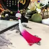 Acessórios de vestuário chineses direto da fábrica, acessório de cintura, pingente de lapela, lótus, gradiente, pingente de borla colorido